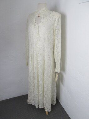 NEW Dawn Joy from JC Penney - Vintage 80s Lace Cottagecore Midi Dress NWT